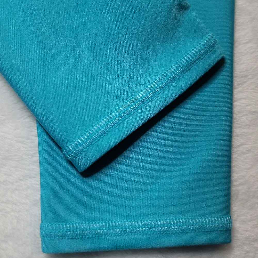 ALO Yoga High Waist Airlift Legging Full Length Sz XS Bright Aqua Blue W5766R - Picture 10 of 16